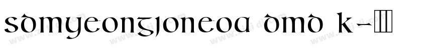 SDMyeongjoNeoa dMd K字体转换